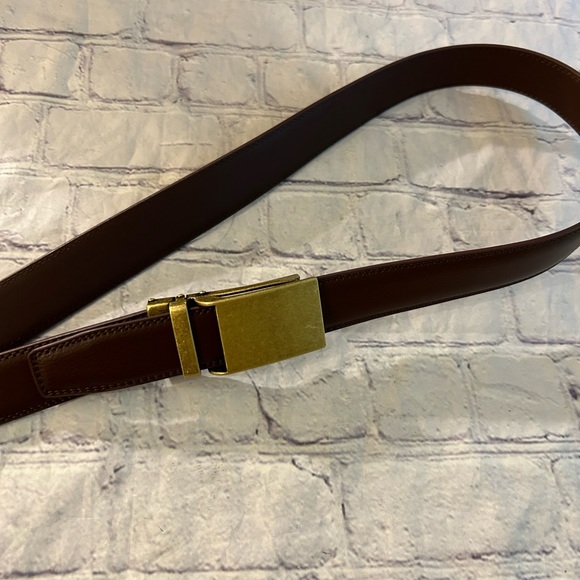 MULTI SIZE MENS BROWN BELT WITH RUSTIC BUCKLE - Picture 9 of 11